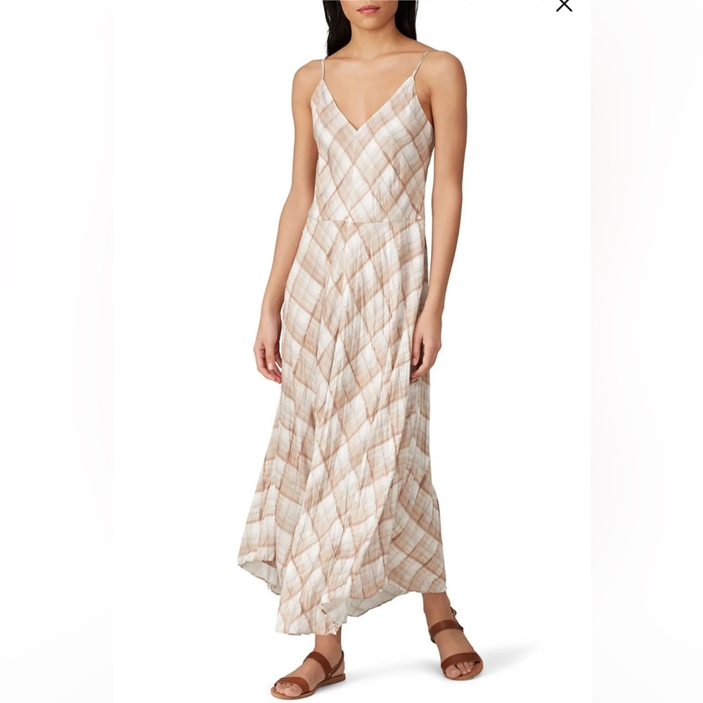 Vince Hazy Plaid Maxi